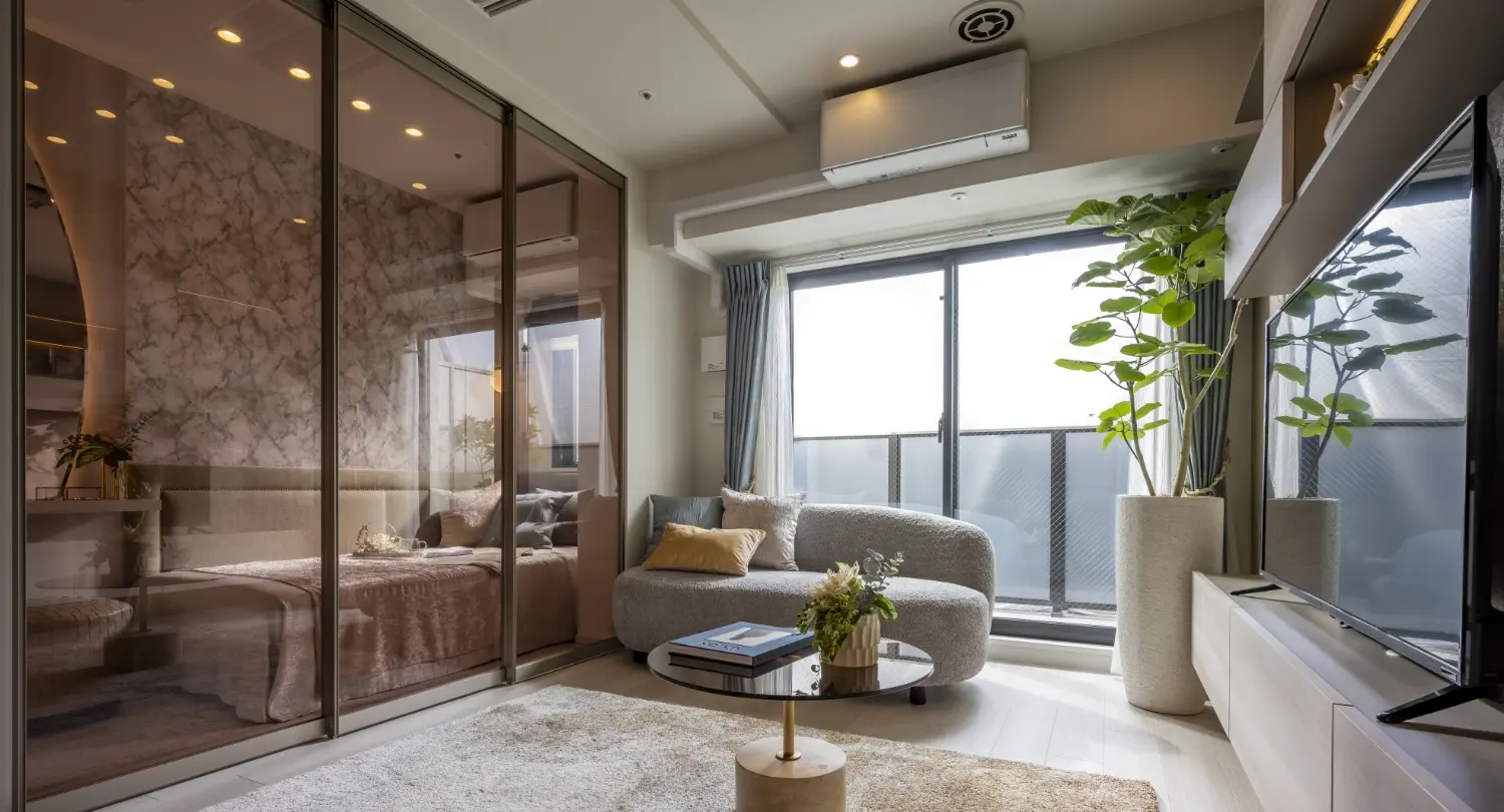 LIVING DINING & BEDROOM