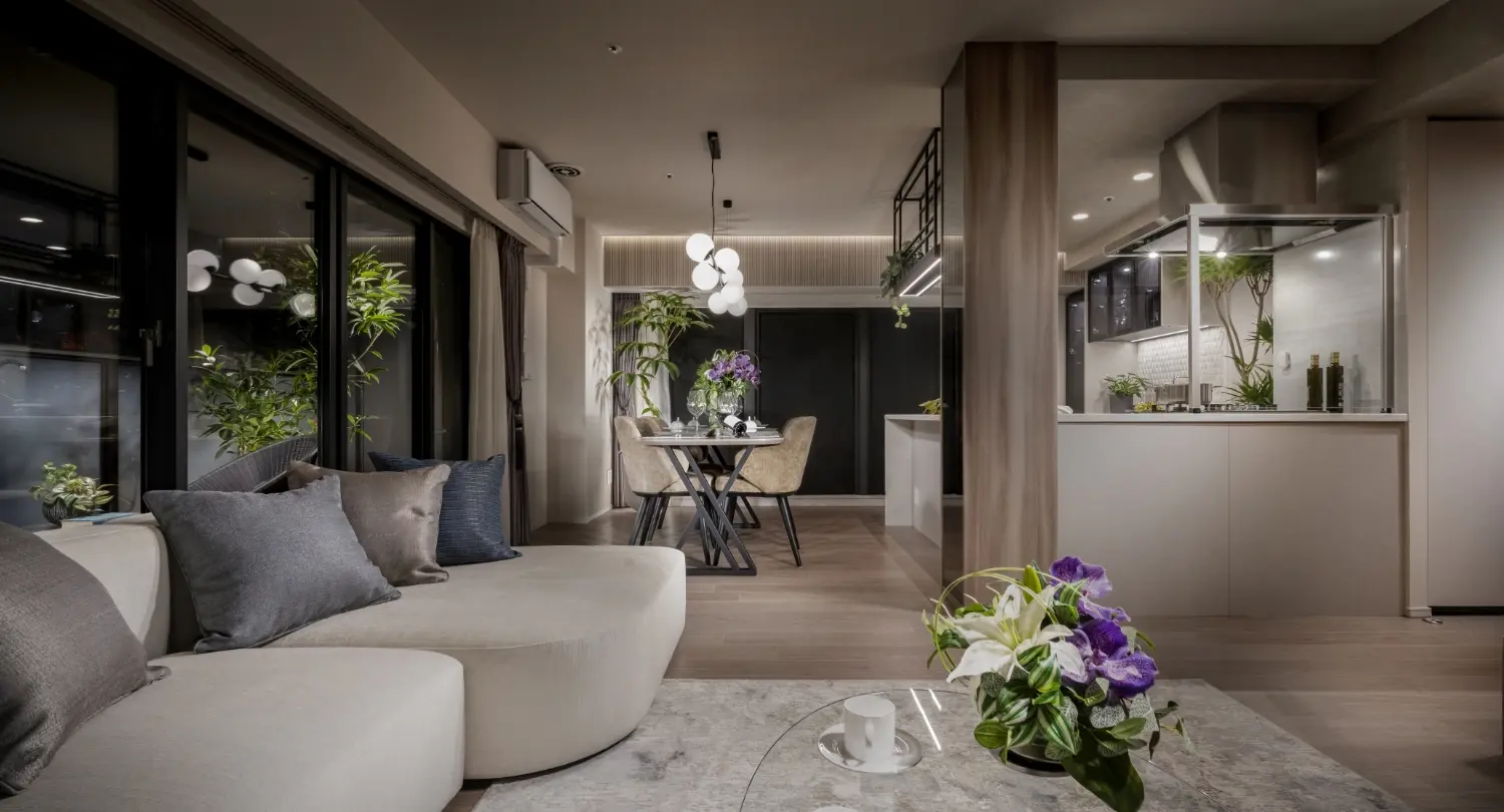 LIVING DINING KITCHEN