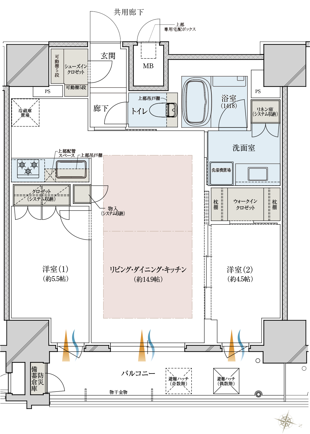 S type 間取り図