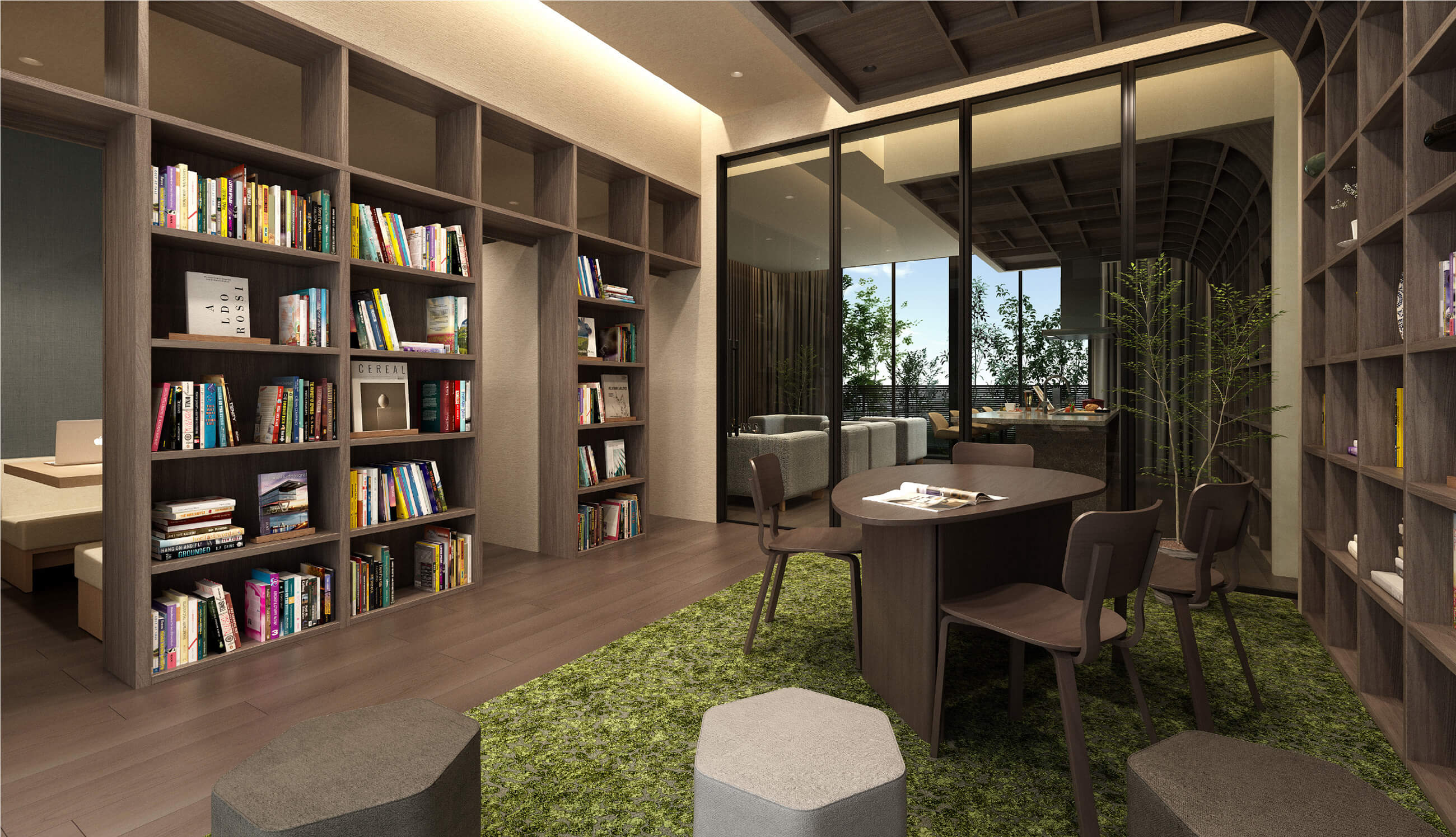 マルチベース／ライブラリー完成予想CG