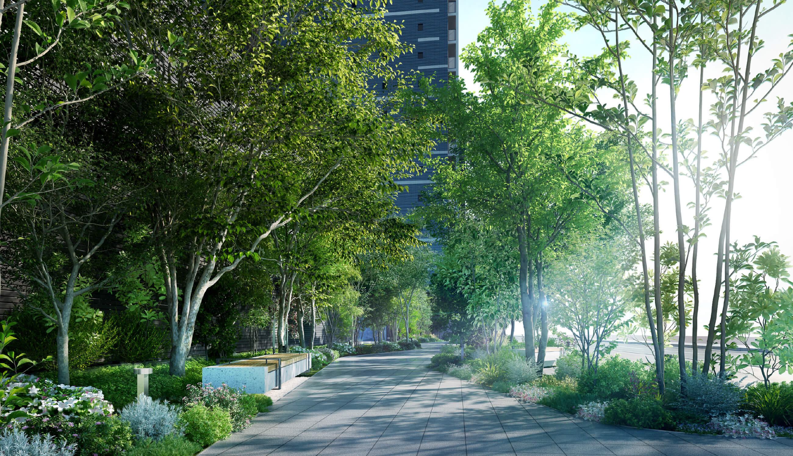 プロムナード完成予想CG