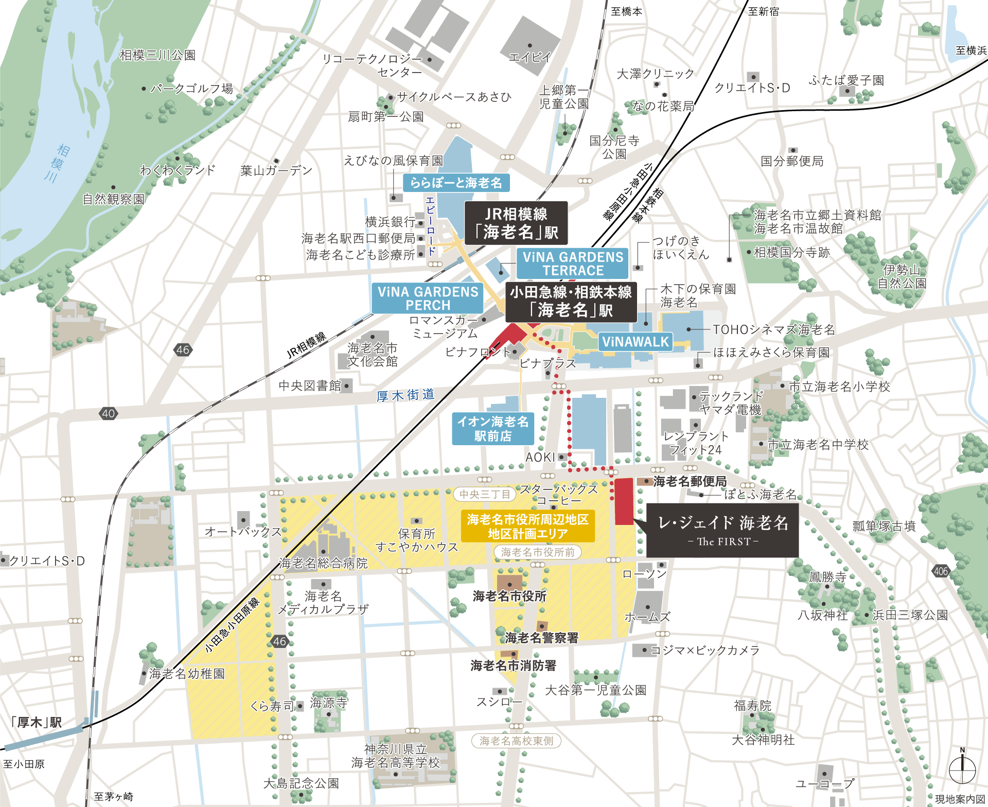 現地案内図