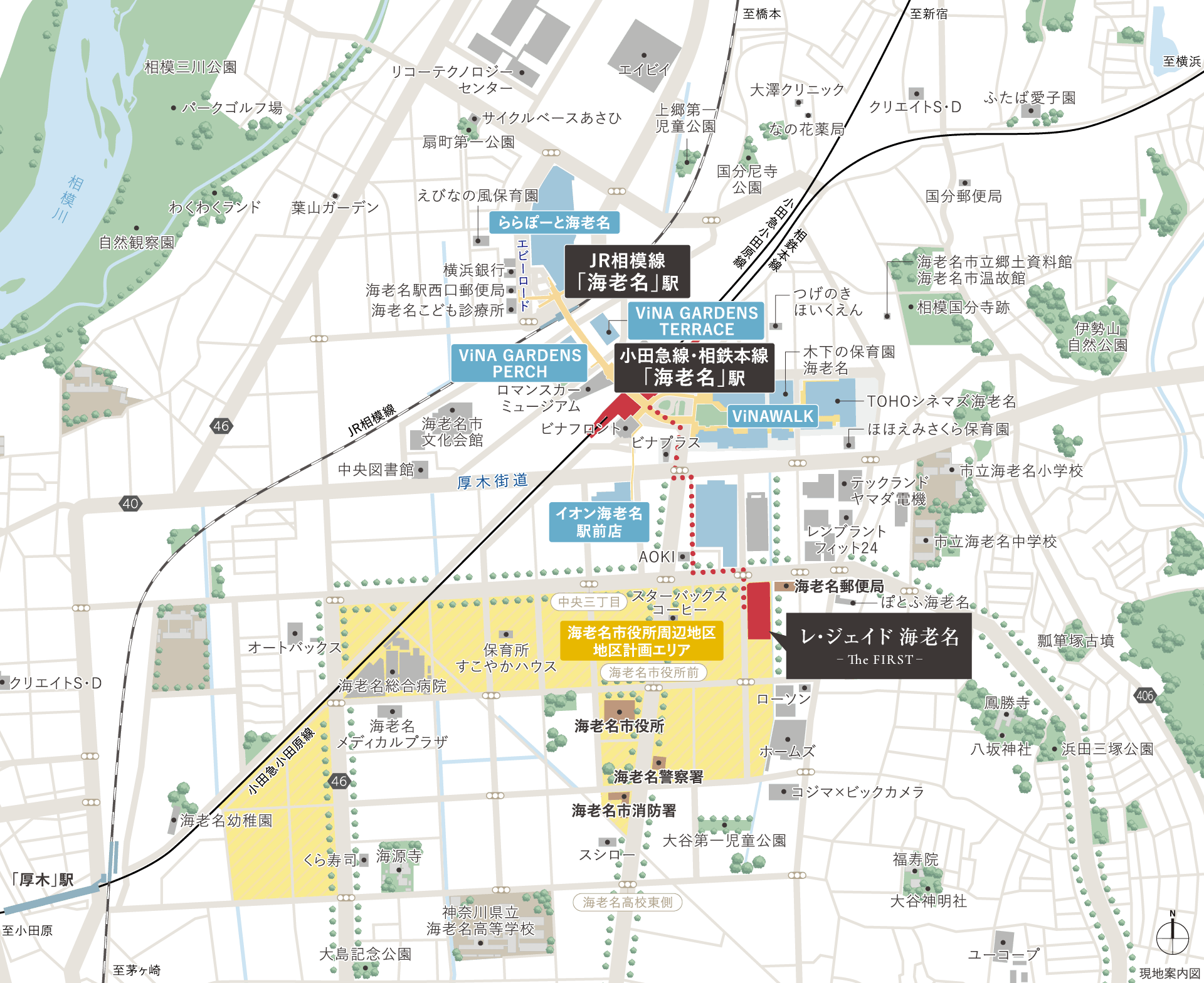 現地案内図