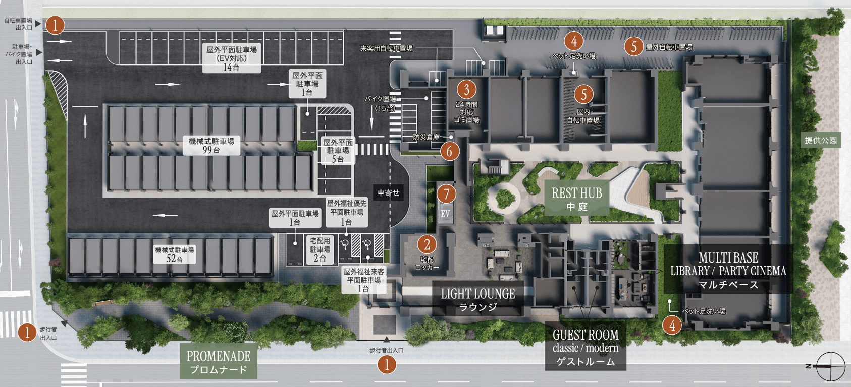 敷地配置図完成予想CG