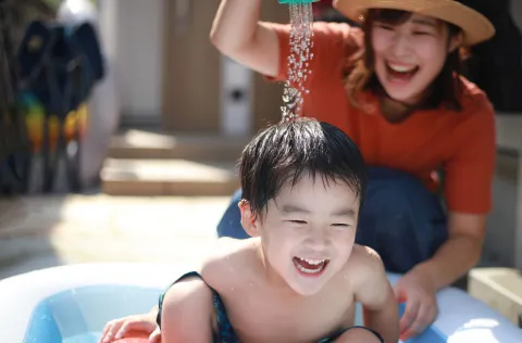 子どもの遊び場にも