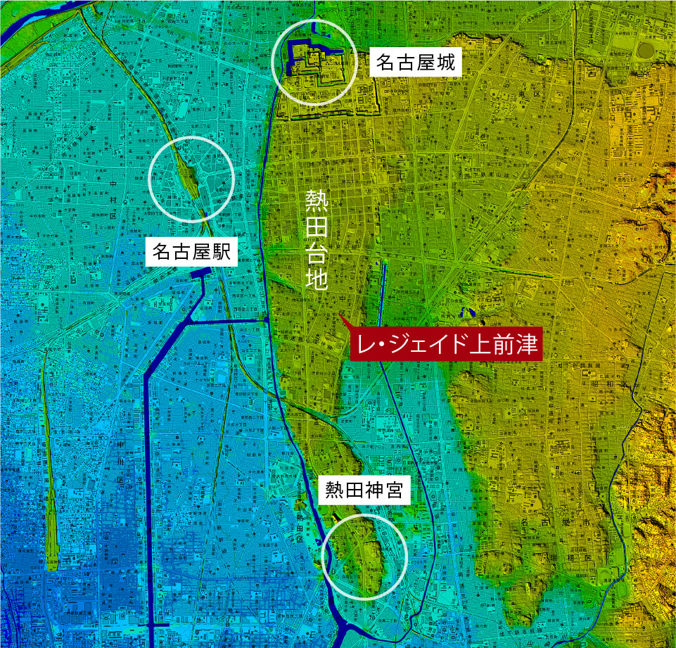 出典：国土地理院 ※デジタル標高地形図を加工して作成