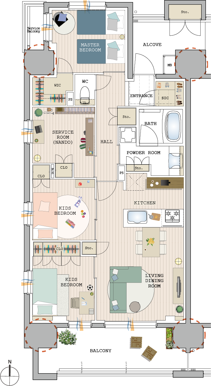 間取り図 family向け