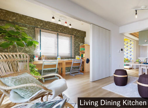 Living Dining Kitchen