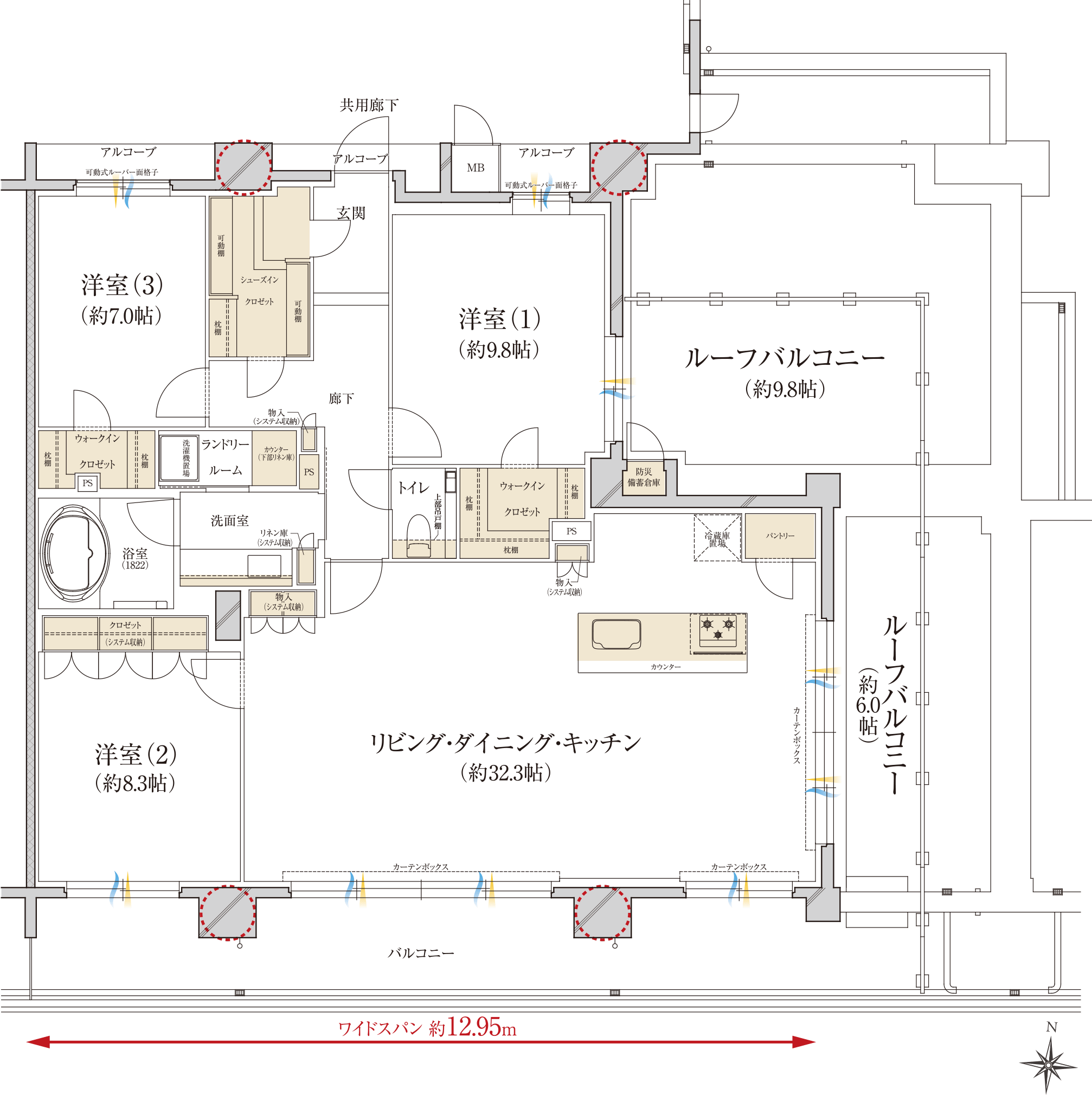 Nrタイプの間取り図