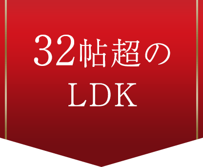 32帖超のLDK