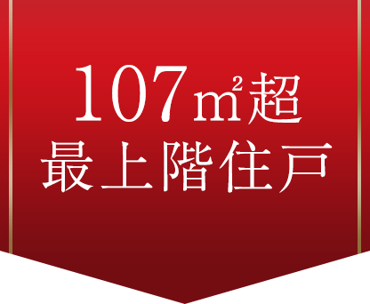 107㎡超最上階住戸
