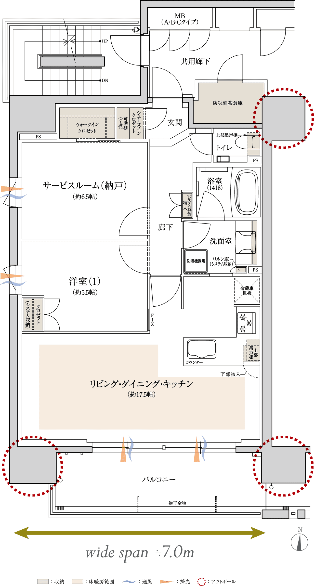 Atype 間取り図