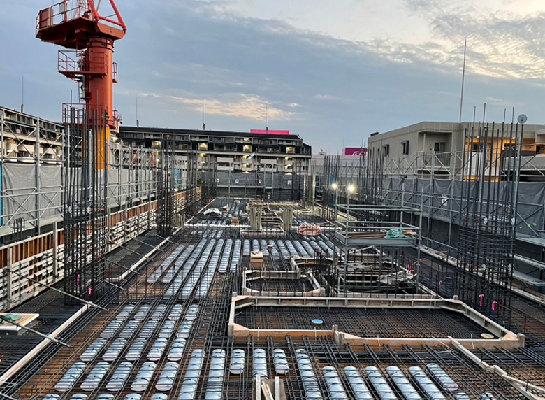 3階床型枠建込状況