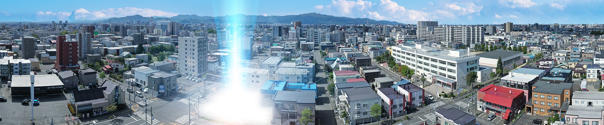 現地周辺航空写真