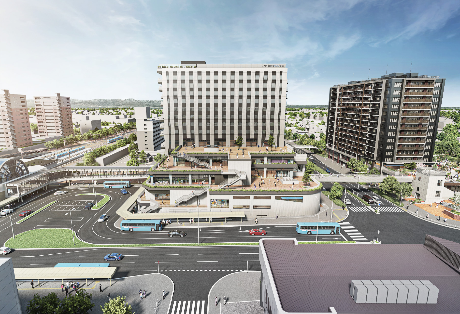 北広島「駅西口周辺エリア活性化事業」（2026年11月整備完了予定）