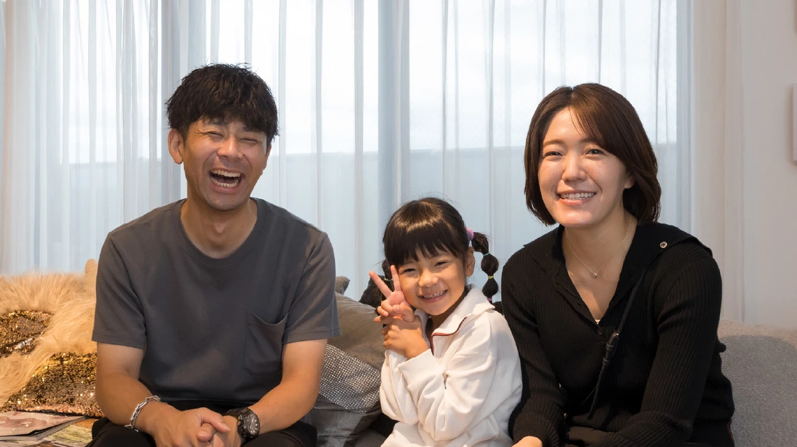 住み慣れた南港での住み替え。駅も学校もぐっと近くなり、さらに快適に暮らしています。