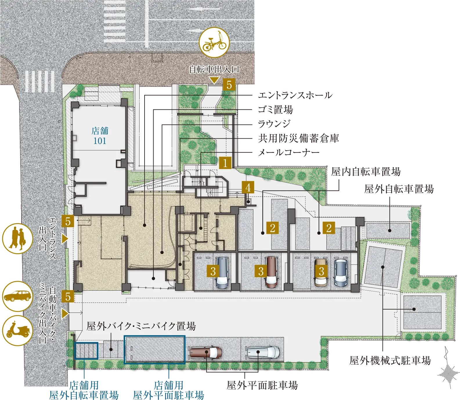 ランドプランイメージイラスト