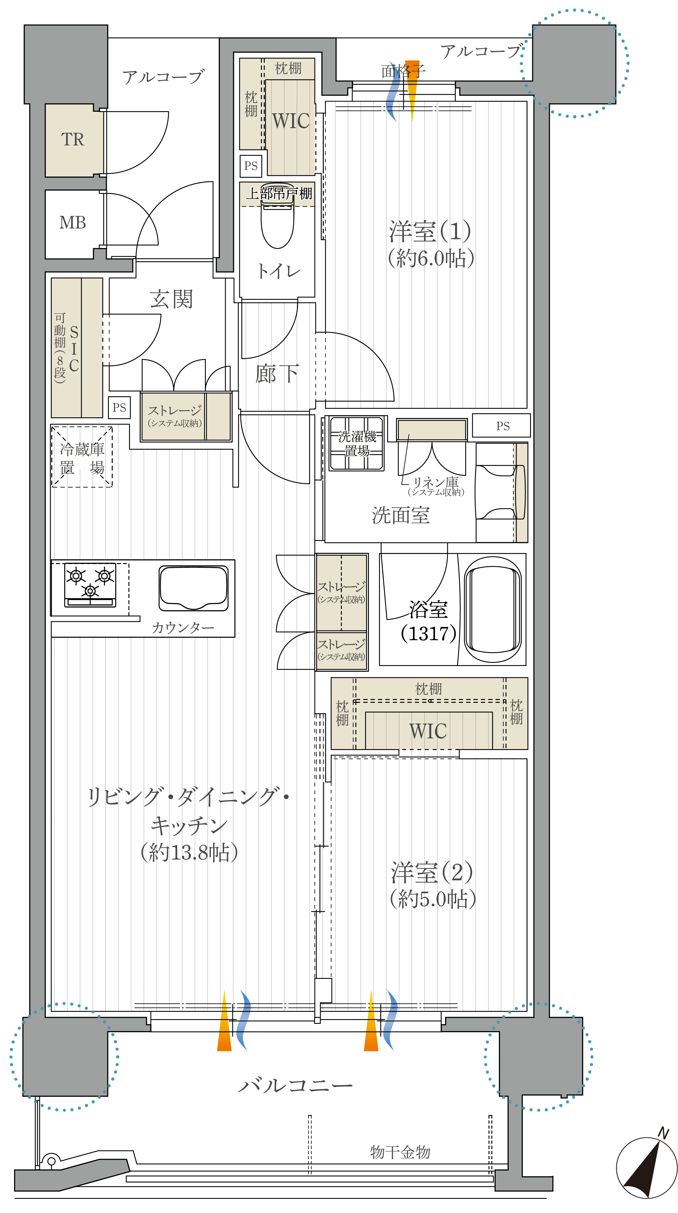 B1間取り