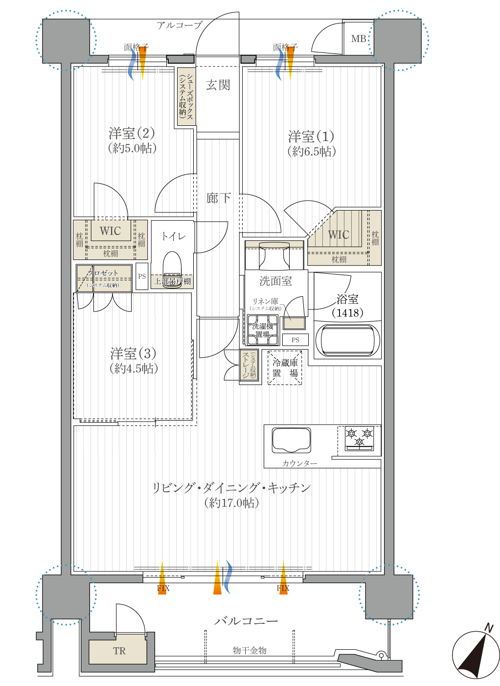 E'a2間取り