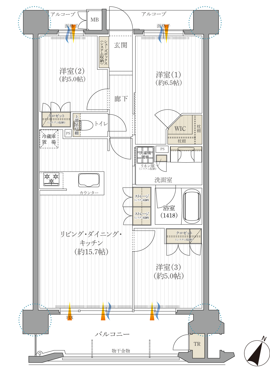 F1間取り