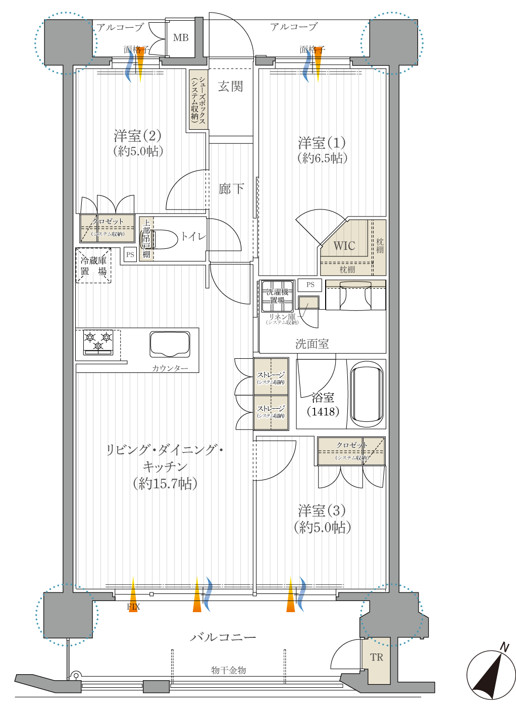 F2間取り