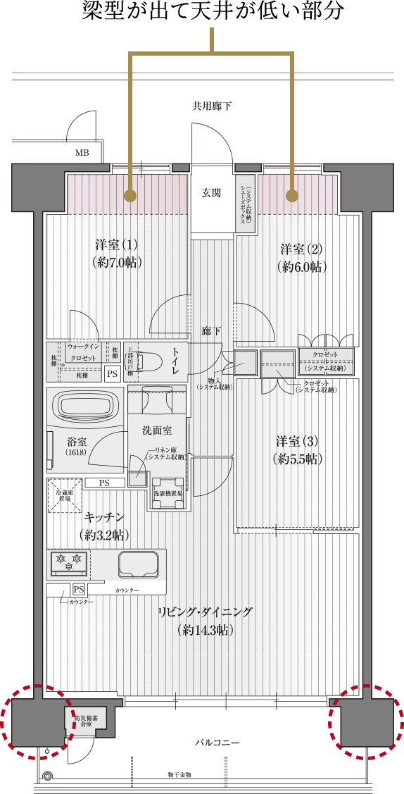 一部アウトポール設計ではないプラン