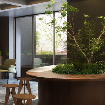 エントランスホール完成予想CG