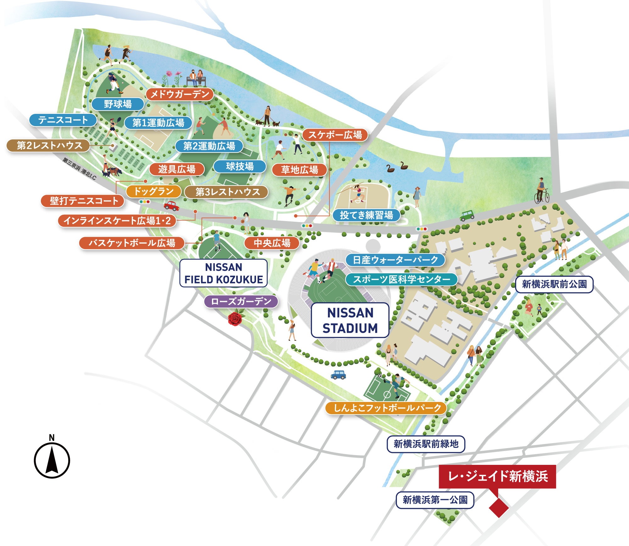 新横浜公園MAP