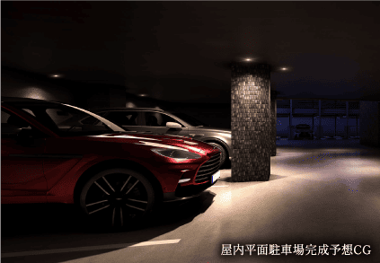 屋内平面駐車場完成予想CG