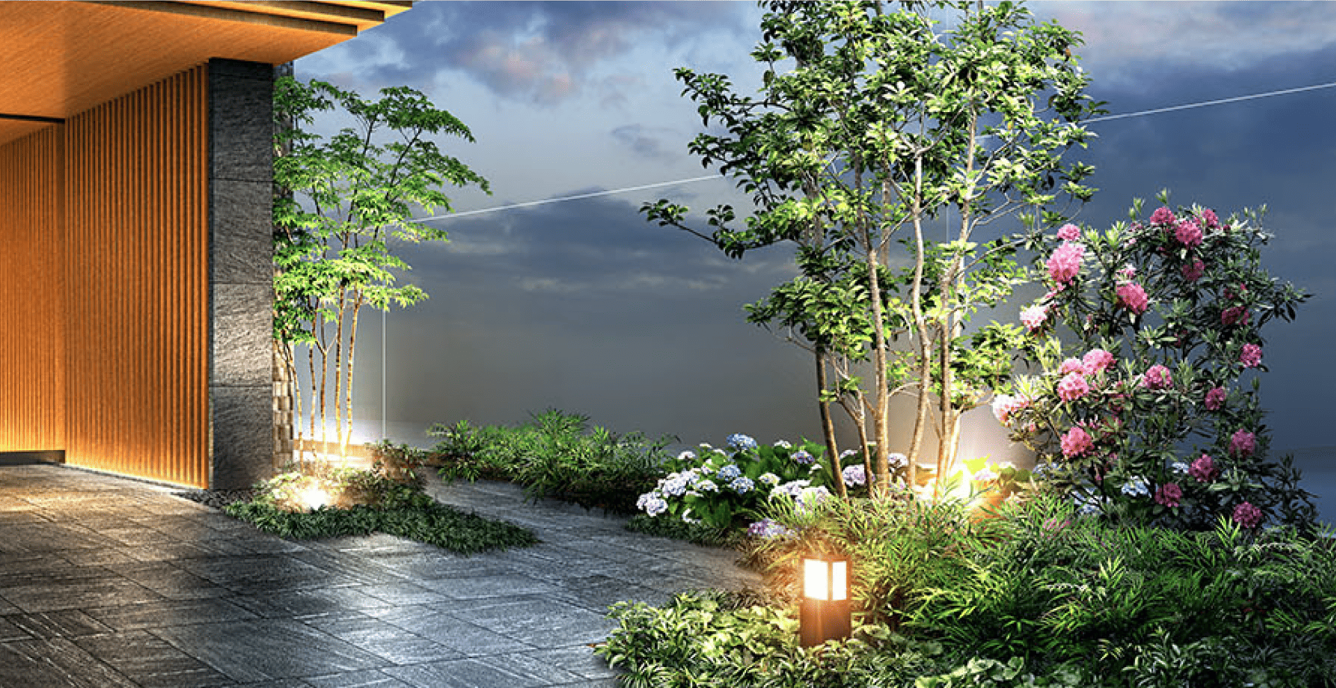 エントランスアプローチ完成予想CG