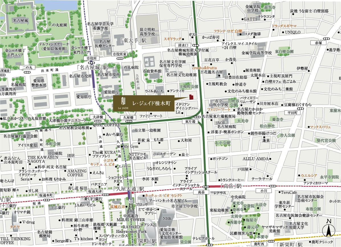 現地案内図