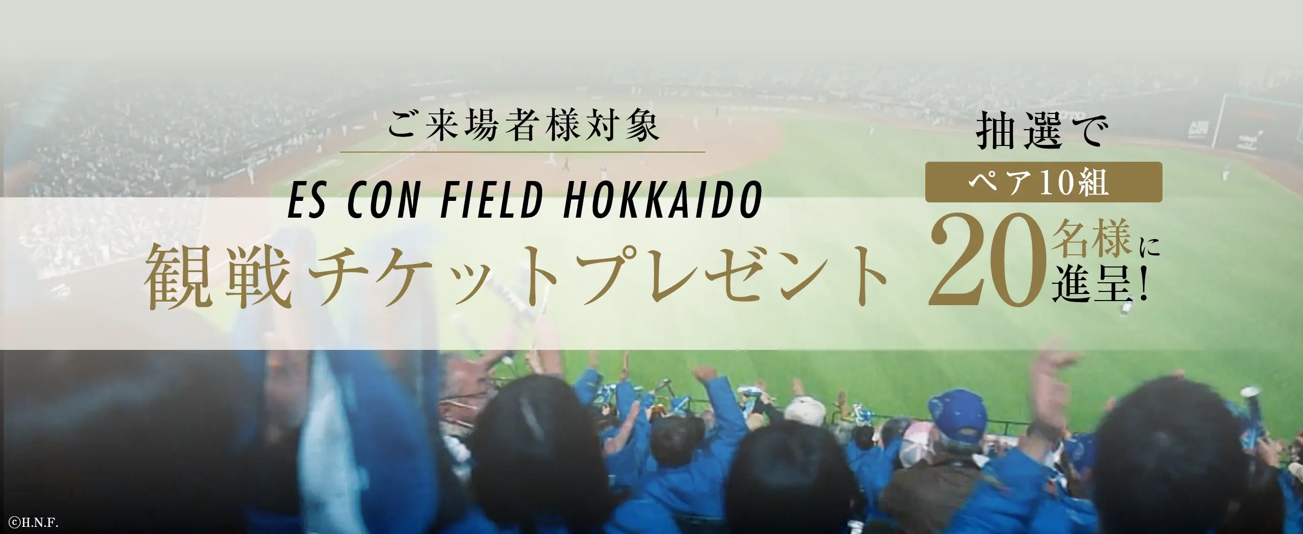 ご来場者様対象 ES CON FIELD HOKKAIDO 観戦チケットプレゼント