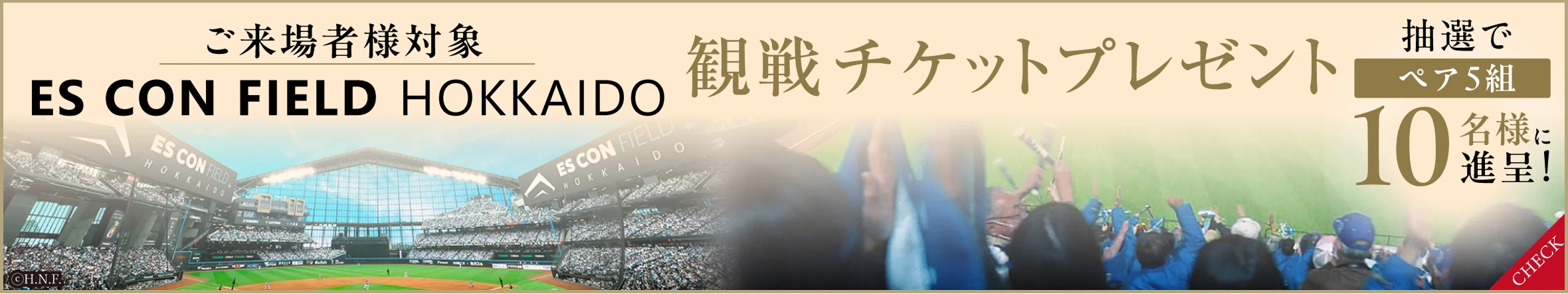 ご来場者様対象 ES CON FIELD HOKKAIDO 観戦チケットプレゼント