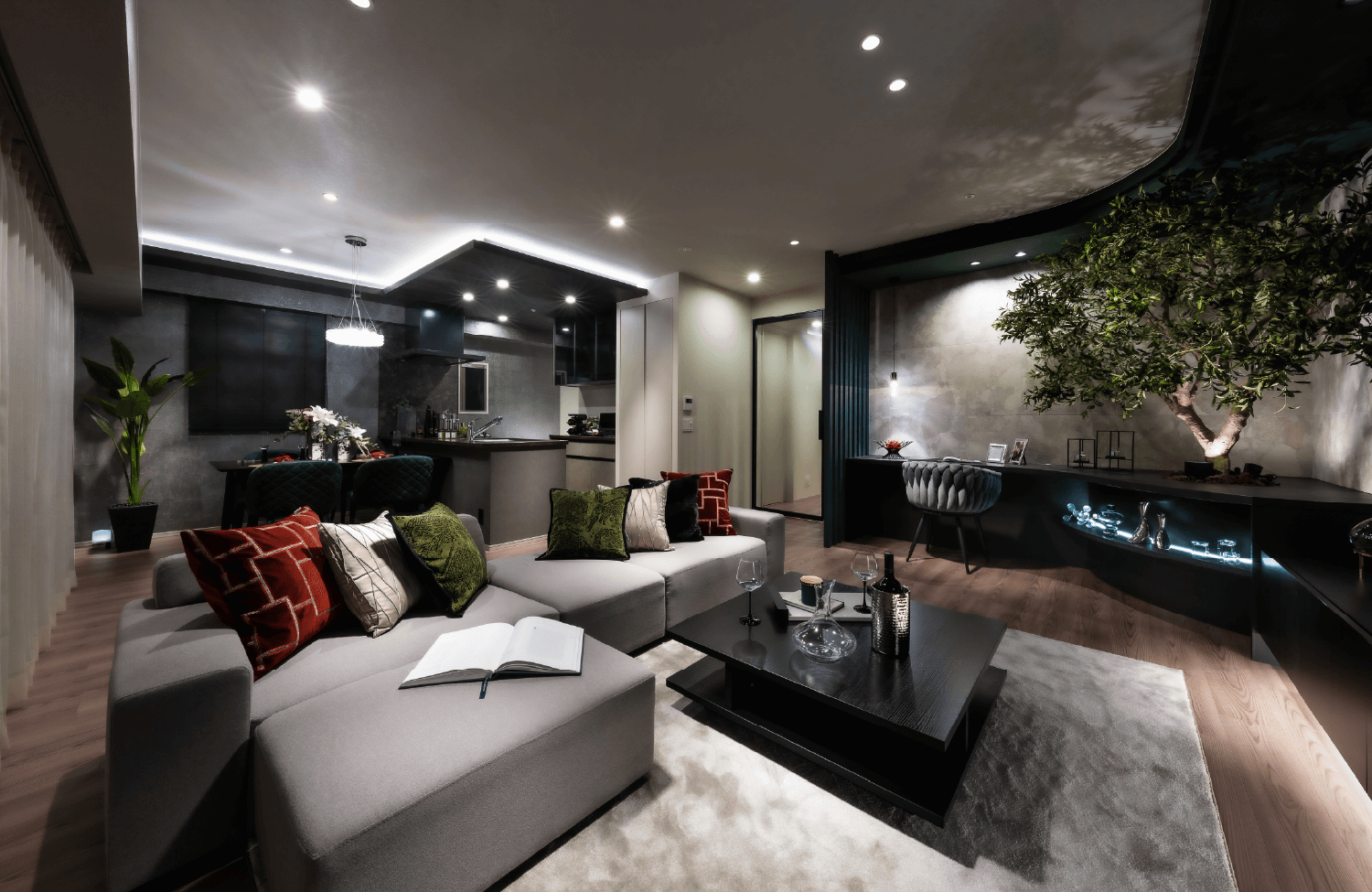 LIVING DINING KITCHEN